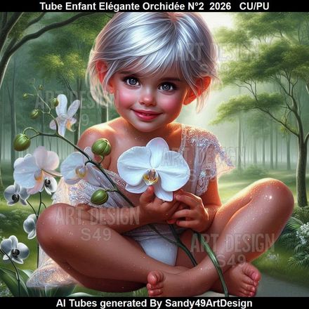 Tube Enfant Elégante Orchidée N°2  2026