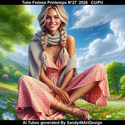 Tube Femme Printemps N°27  2026