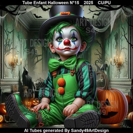 Tube Enfant Halloween N°15    2025
