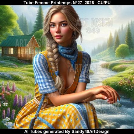 Tube Femme Printemps N°26  2026