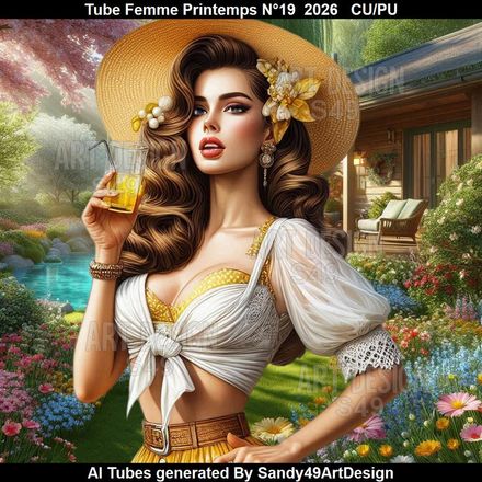 Tube Femme Printemps N°19  2026