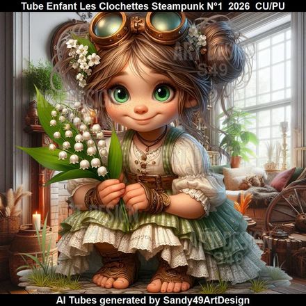 Tube Enfant Les Clochettes Steampunk N°1  2026