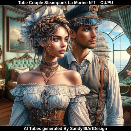 Tube Couple Steampunk La Marine N°1