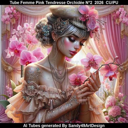 Tube Femme Pink Tendresse Orchidée N°2  2026