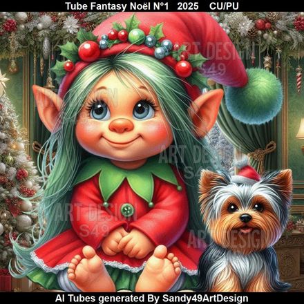 Tube Fantasy Noël N°1  2025