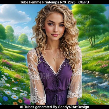Tube Femme Printemps N°3  2026