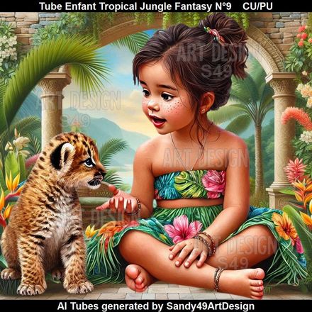 Tube Enfant Tropical Jungle Fantasy N°9