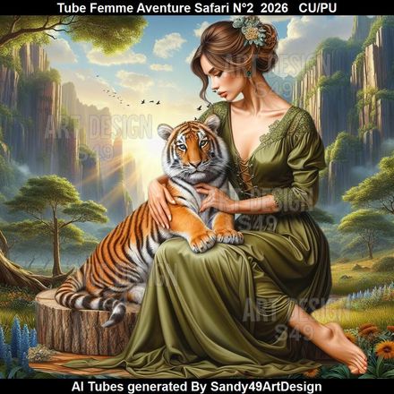 Tube Femme Aventure Safari N°2  2026
