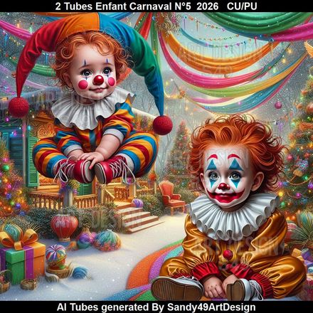 2 Tubes Enfant Carnaval N°5  2026