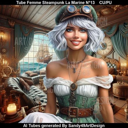 Tube Femme Steampunk La Marine N°13