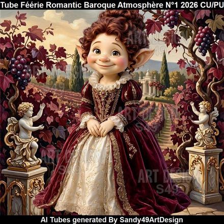 Tube Féérie Romantic Baroque Atmosphère N°1  2026