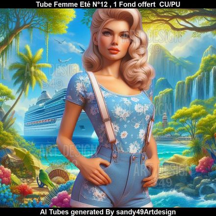 Tube Femme Eté N°12