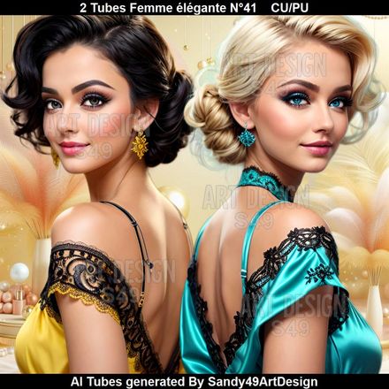 2 Tubes Femme Elégante N°41