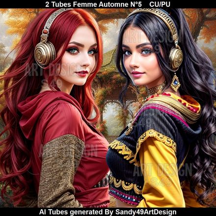 2 Tubes Femme Automne N°5