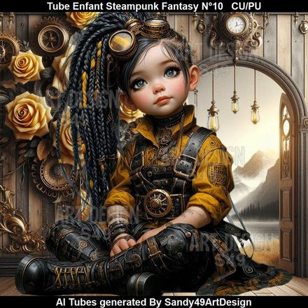 Tube Enfant Steampunk Fantasy N°10