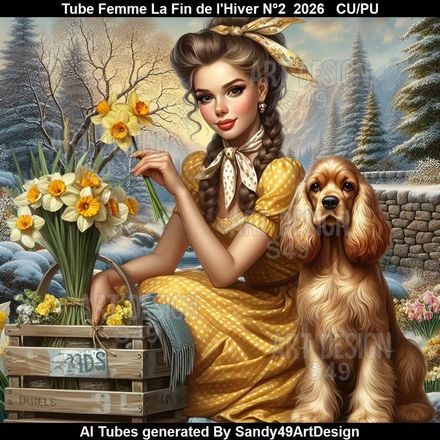 Tube Femme La Fin de L'Hiver N°2  2026   