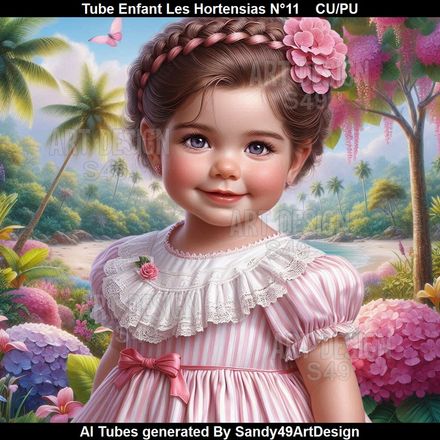 Tube Enfant Les Hortensias N°11