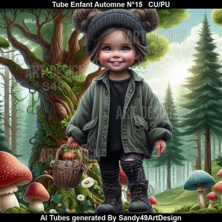 Tube Enfant Automne N°15
