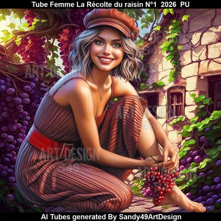 Tube Femme La Récolte du raisin N°1  2026