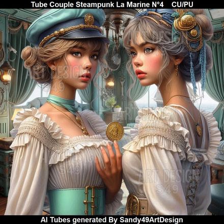 Tube Couple Steampunk La Marine N°4