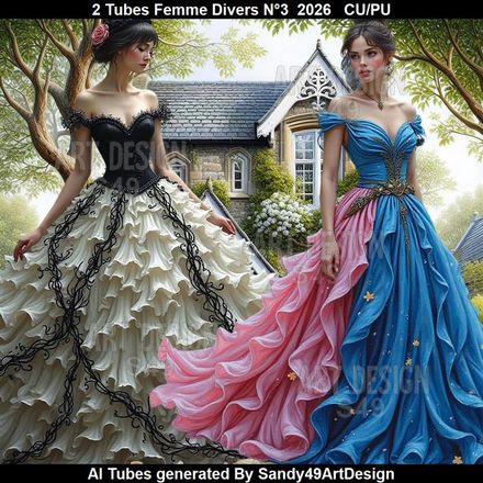 2 Tubes Femme Divers N°3  2026