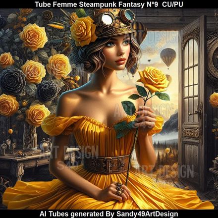Tube Femme Steampunk Fantasy N°9