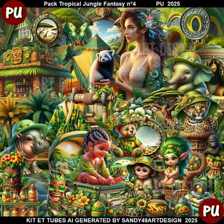 Pack Tropical Jungle Fantasy N°4