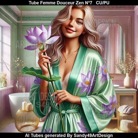 Tube Femme Douceur Zen N°7