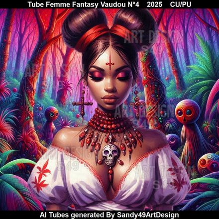 Tube Femme Fantasy Vaudou N°4    2025
