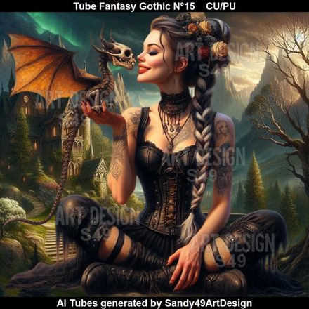 Tube Fantasy Gothic N°15