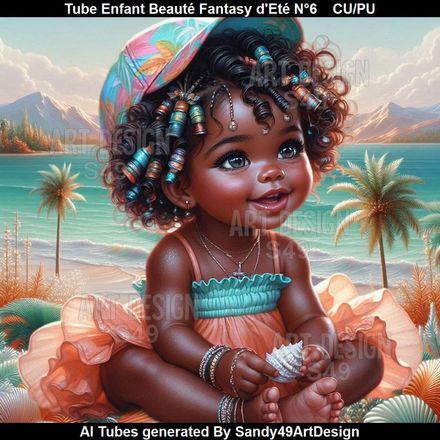 Tube Enfant Beauté Fantasy d&#x27;Eté N°6