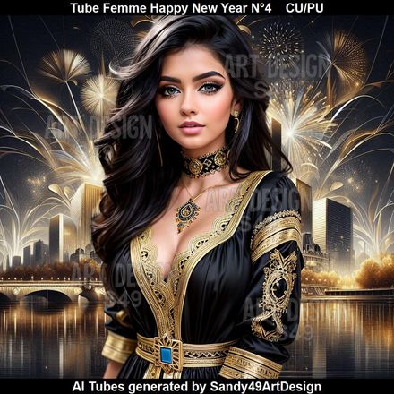 Tube Femme Happy New Year N°4