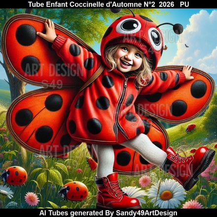 Tube Enfant Coccinelle d'Automne N°2  2026