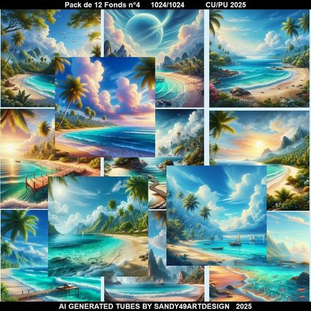Pack 12 Fonds N°4