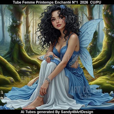 Tube Femme Printemps Enchanté N°1  2026