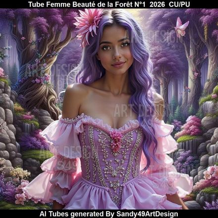 Tube Femme Beauté de la Forêt N°1  2026