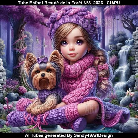 Tube Enfant Beauté de la Forêt N°3  2026