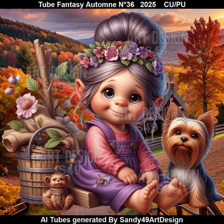 Tube Fantasy Automne N°36   2025