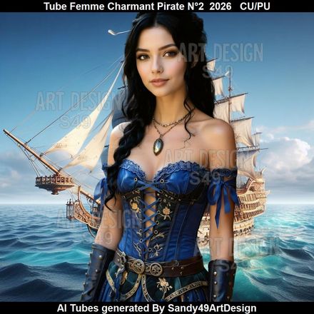 Tube Femme Charmant Pirate N°2  2026