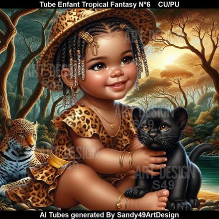 Tube Enfant Tropical Jungle Fantasy N°6