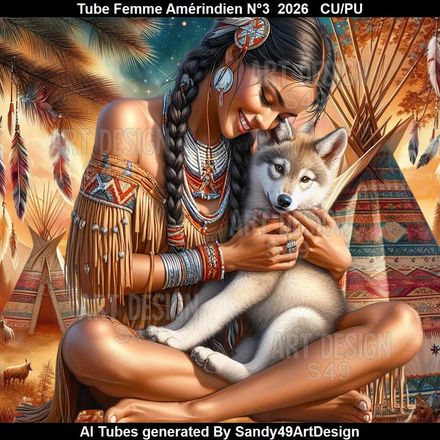 Tube Femme Amérindien N°3  2026