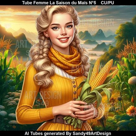 Tube Femme La Saison du Maïs N°5