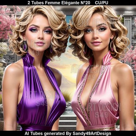 2 Tubes Femme Elégante N°20
