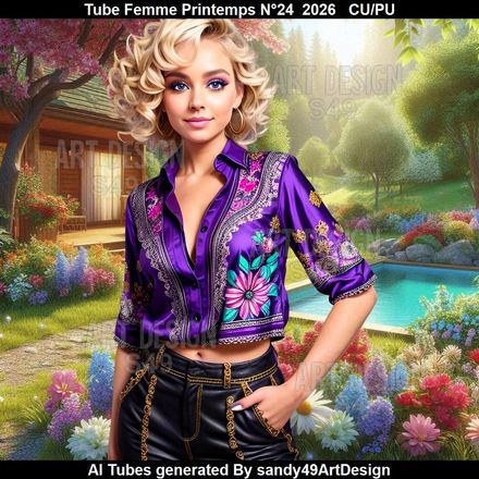 Tube Femme Printemps N°24  2026