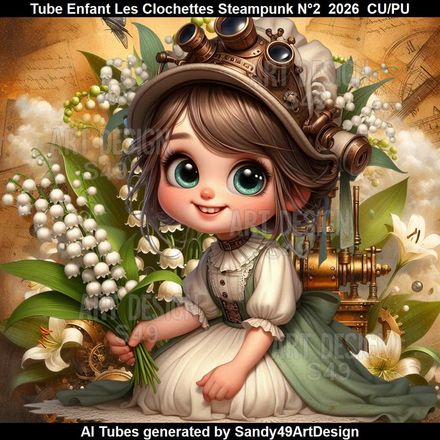 Tube Enfant Les Clochettes Steampunk N°2  2026