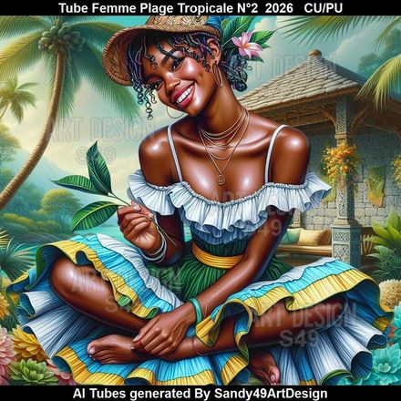Tube Femme Plage Tropicale N°2  2026
