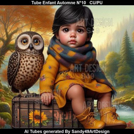 Tube Enfant Automne N°10