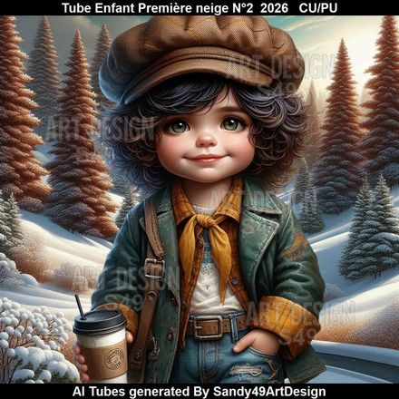 Tube Enfant Première neige N°2  2026