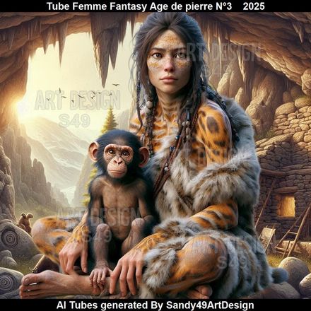 Tube Femme Fantasy Age de pierre N°3
