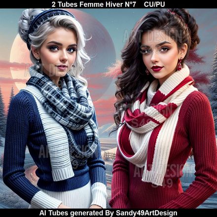 2 Tubes Femme Hiver N°7